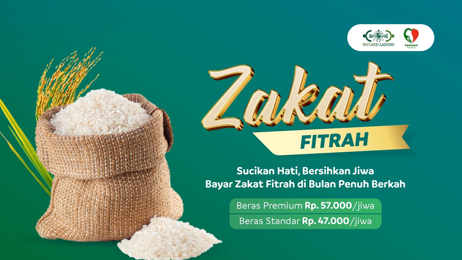 Mari Tunaikan Zakat Fitrahmu di LAZIS-NU
